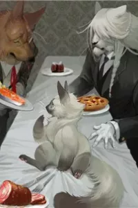 Cat girl and bodyguards